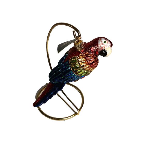 Old World Christmas Tropical Parrot Bird Glass Christmas Ornament 2018 New w Tag - Picture 12 of 13